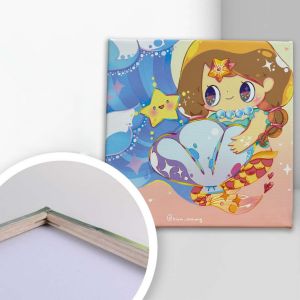 簡約油畫木框_刺繡,Wooden Canvas Wall Art_Embroidery