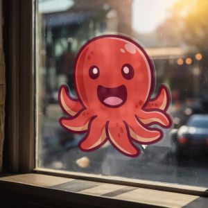 透明章魚貼,Transparent Yupo Octopus