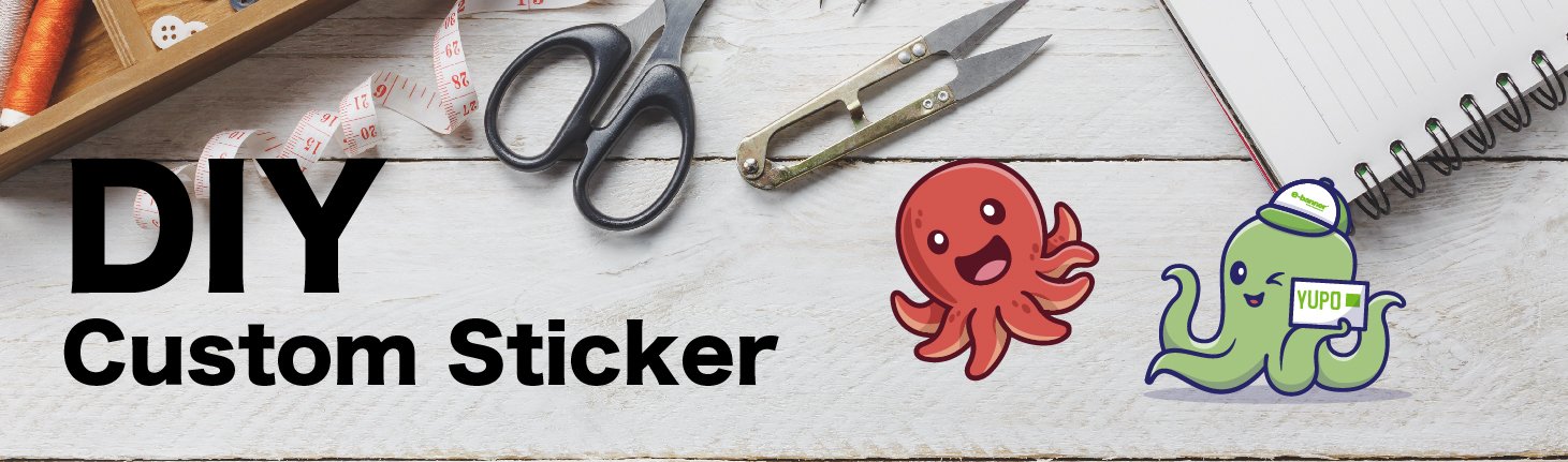 yupo octopus sticker DIY